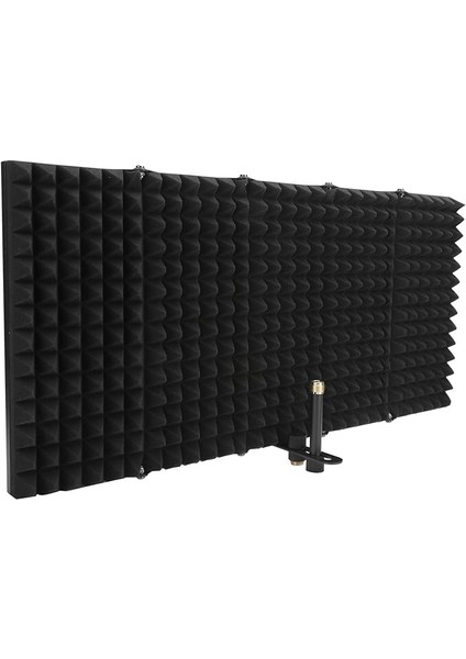 Mikrofon Yalıtım Kalkanı, 5 Katlanabilir Yalıtım Katmanları Yüksek Yoğunluklu Eva Ses Yalıtımı Ses Yalıtımı Kapağı, Kaydı Için