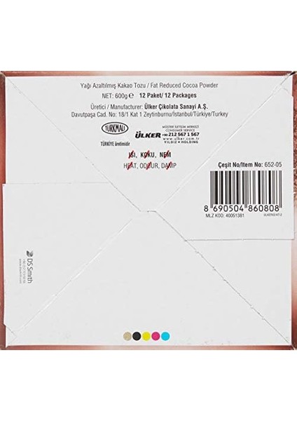 Ülker Toz Kakao 50 gr x 12 Adet