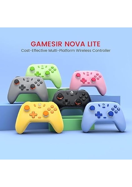 Nova Lite Çoklu Platform Kablosuz Oyun Kumandası, Pc, Steam, Switch, Ios ve Android Uyumlu Hall Effect 20Hz Turbo (Blush Pink) fırsatları