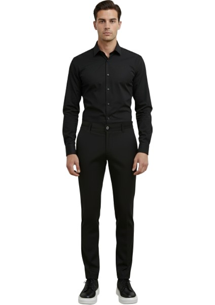 Esnek Slim Fit Chino Pantolon