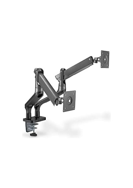 Monitör Tutucu, Masa Kelepçesi, Çift Montajlı, Gazlı Amortisör, USB Bağlantı Noktası, 32 Inçe Kadar, Uzay Grisi fiyatları