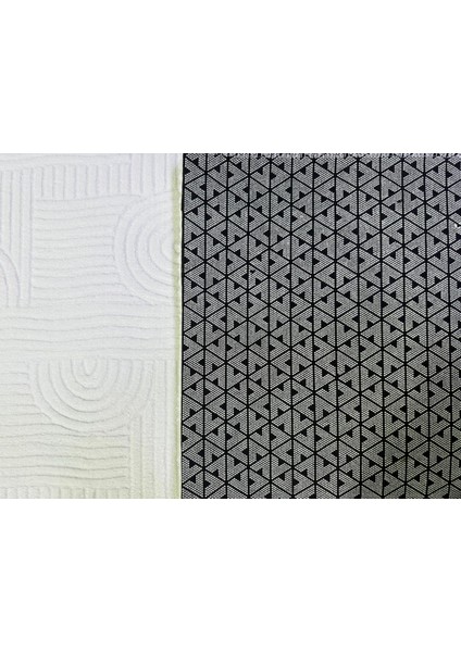 4304 Desen Beyaz Renk Kesme Kaymaz Taban Halı Yolluk modelleri