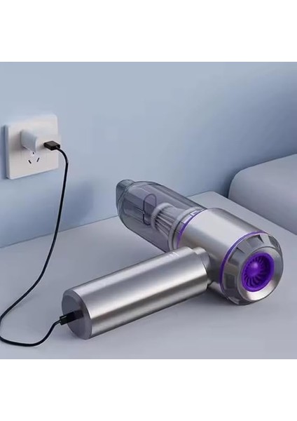 3 Kademeli Taşınabilir Mini Süpürge – Araba, Ev, Ofis, Klavye, Koltuk Temizliği Için Güçlü Emiş Hava Üfler El Tipi Süpürge fiyatları