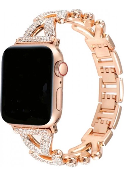 Apple Watch 38MM Node Taşlı Kordon - Siyah modelleri