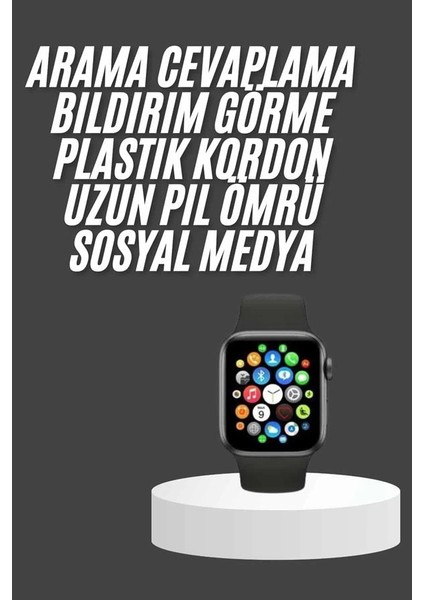 Akıllı Saat Çok Fonksiyonlu Uyku Takibi Adımsayar Nabız Ölçer Arama Cevaplayan