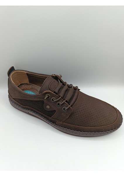 Içi Dışı Hakiki Deri Jelli Taban Lastikli Bağcıklı Erkek Yazlık Rahat Günlük Hafif Çarık Ayakkabı fiyatları