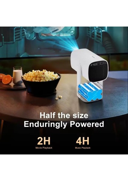 K2 Android Sistemli Projektör | 4K Destekli, 1080P Hd, Taşınabilir ve Bataryalı Projeksiyon Cihazı modelleri