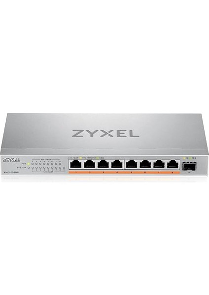 8-Port Poe 2.5g Multi-Gig Unmanaged Switch | 8 x Poe++ (60W) ile @ 100W | 1 x 10G Sfp+ | Masaüstü Veya Duvar Montajı [XMG-108HP] modelleri