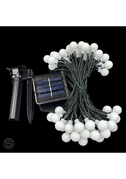 Solar 50 Ledli 8 Modlu Canlı Renkli Toplar Bahçe Aydınlatma Dekorasyon Güneş Enerjili fırsatları