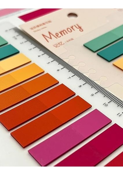 Gemi Dükkan 10 Renkli Cetvelli Memory Şeffaf Pet Indeks/ındex Sticker/sticky Note/post-It fiyatları