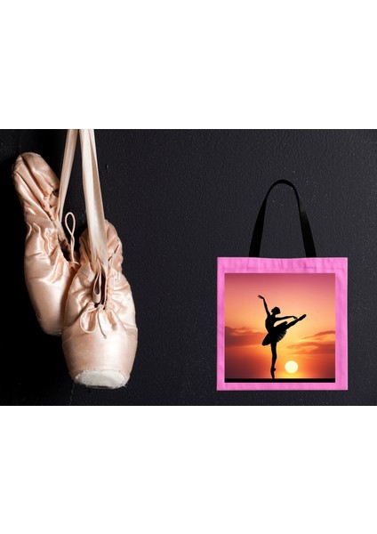 La Bayadere Balerin Silüet Koton Çanta