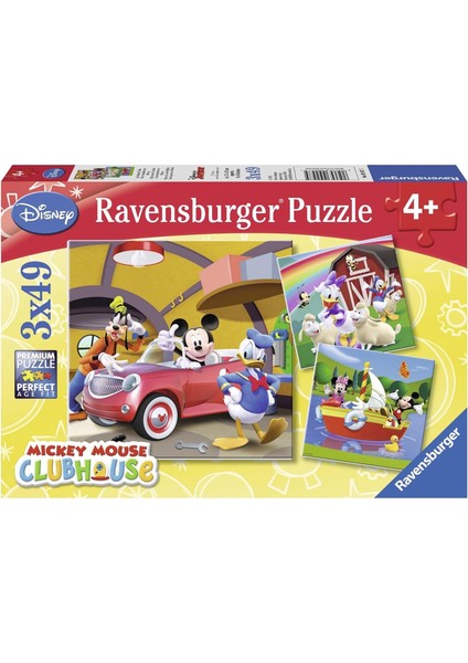 (92475) - 3 x 49 Parça Puzzle Wd, Club