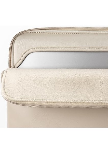 Ince Koruyucu Dizüstü Bilgisayar Kılıfı 13-13,3 Inç 13 Inç MacBook Pro ve MacBook Air ile Uyumlu, Pu Deri Çanta Su Geçirmez Kapak Dizüstü Bilgisayar Kılıfı Mac Için, Koyu Bej, Koyu Bej, For fiyatları