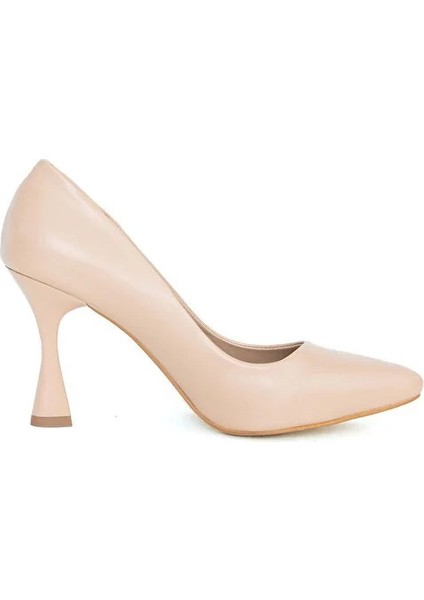 Kadın PC-52281 Topuklu Ayakkabı - Krem