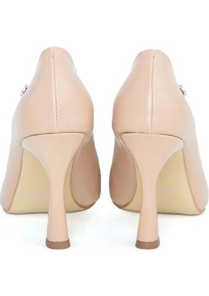 Kadın PC-52281 Topuklu Ayakkabı - Krem modelleri