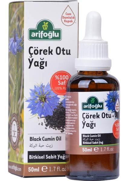 Arifoğlu Çörek Otu Yağı 50ML - Doğal Güç ve Yenilenme - Cilt ve Saç Için Besleyici Etki modelleri