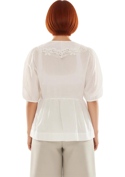 Kadın Fiyonk Detaylı Vual Bluz Konforlu ve Zarif Büyük Beden Seçenekleri Kaliteli Şık Rahat fiyatları