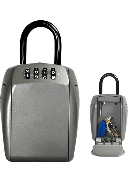 Anahtar Emniyetli Braketli [büyük] [hava Koşullarına Dayanıklı] - 5414EURD - Anahtar Kasası, Gri