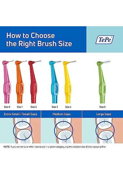 Tepe Angel 0.45 mm - Turuncu Diş Arayüz Fırçası (1x 6 Adet) modelleri