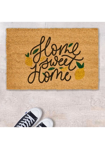 Home Koko Home Sweet Home Kapı Önü Paspası - Renkli - 40X60 cm