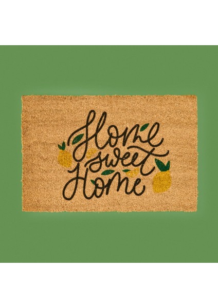 Home Koko Home Sweet Home Kapı Önü Paspası - Renkli - 40X60 cm fiyatları