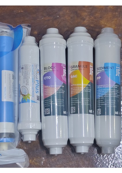 AllWater Su Arıtma 5'li JF Inline Filtre Seti (Dirsek Hediyeli)