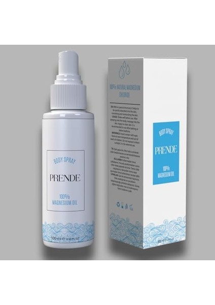 Prende Doğal Magnezyum Yağı Spray Magnesium Oil Spray 100ML
