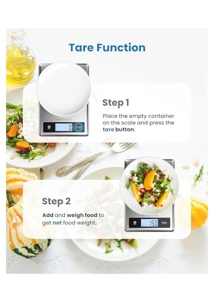 Akıllı Gıda Mutfak Terazisi, Beslenme Hesaplayıcılı Gıda Ağırlık Ölçeği, Gıda Ölçeği Gram ve Kilo Kaybı, Kalori, Makro ve Pişirme Için Ons, Paslanmaz Çelik modelleri