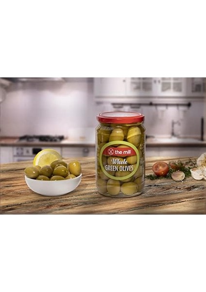 The Mill Kokteyl Yeşil Zeytin 700 G Cam Kavanoz - 6xl-5xl (111-140 Adet/kg) - Çekirdekli - Salamura - Kuzey Ege Bölgesi Zeytinleri - Antioksidanca Zengin - Yüksek Miktarda E Vitamini fiyatları