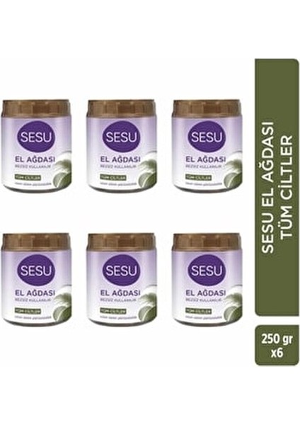 El Ağdası 250 gr Cildinizi Yıpratmadan Parlaklık Kazandırır 6 Adet