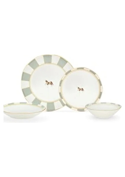 Royal 24 Parça 6 Kişilik Yemek Takımı Mikrodalgaya Uygun Çok Renkli modelleri