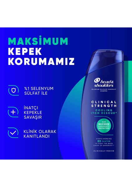 Head & Shoulders Clinical Strength Cooling Itch Rescue Kaşıntı Karşıtı Şampuan 400 ml fiyatları