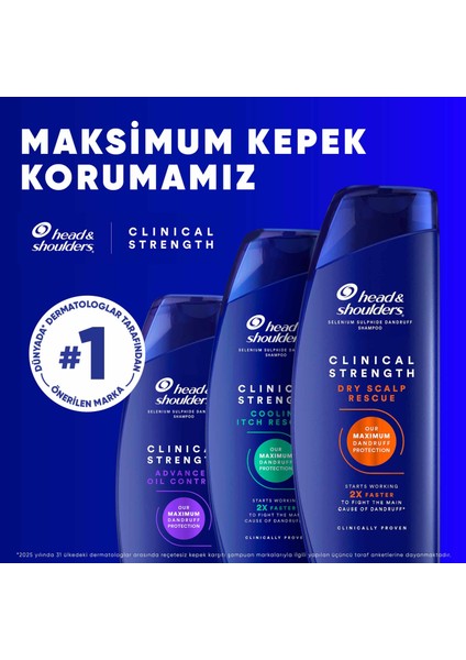Head & Shoulders Clinical Strength Cooling Itch Rescue Kaşıntı Karşıtı Şampuan 400 ml