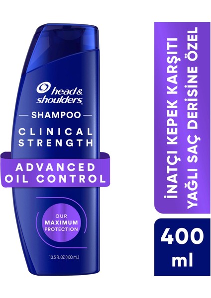 Head & Shoulders Clinical Strength Advanced Oil Control Yağ Dengeleyici Şampuan 400 ml