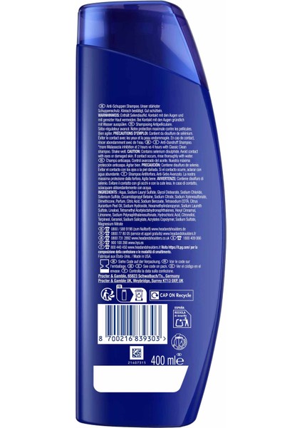 Head & Shoulders Clinical Strength Advanced Oil Control Yağ Dengeleyici Şampuan 400 ml
