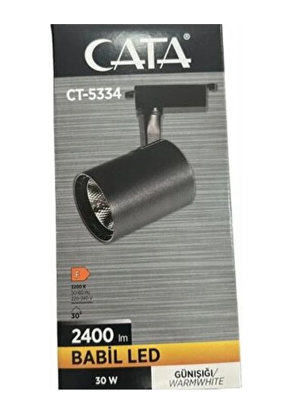 CT-5334 Babil LED Ray Armatür 30W Günışığı Yönlendirilmiş Işık Siyah Kasa indirimleri