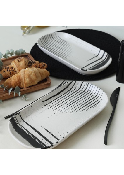 Shadowy Noyan Kayık Tabak 28 cm 2 Adet 21784