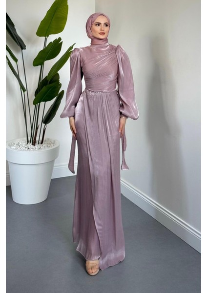 Cleane Beli Taşlı Ja Jan Abiye Pudra