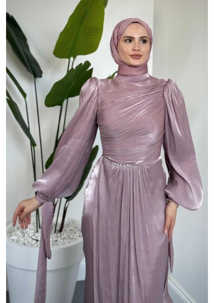 Cleane Beli Taşlı Ja Jan Abiye Pudra fiyatları