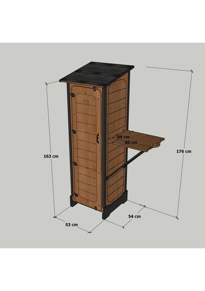 Ahşap Slim Depolama Dolabı (Dar Alanlar Için) indirimleri