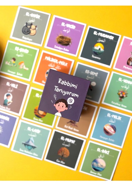 Ramazan- Rabbimi Tanıyorum -Resimli Esmaül Hüsna Kartları