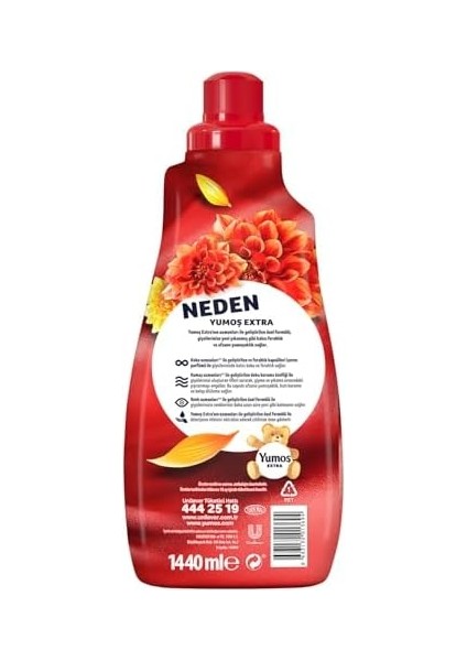 Yumoş Extra Konsantre Çamaşır Yumuşatıcısı Amber 1440 ml