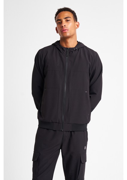 Erkek Fermuarlı Kapüşonlu Sweatshirt 25N-1102