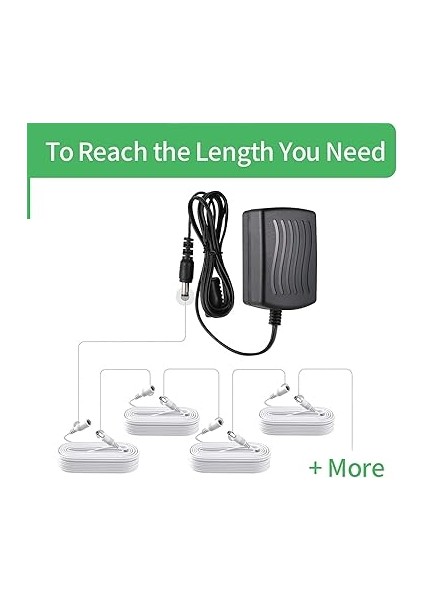 Cctv Güvenlik Kamerası Dvr Bağımsız, Dc Uzatma Kablosu 5.5mm x 2.1mm, Beyaz fiyatları