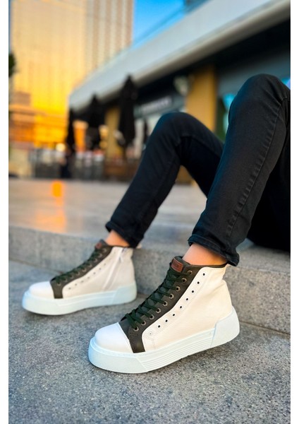 CH167 - Gbt Blazer Erkek Bot Beyaz / Hakı modelleri