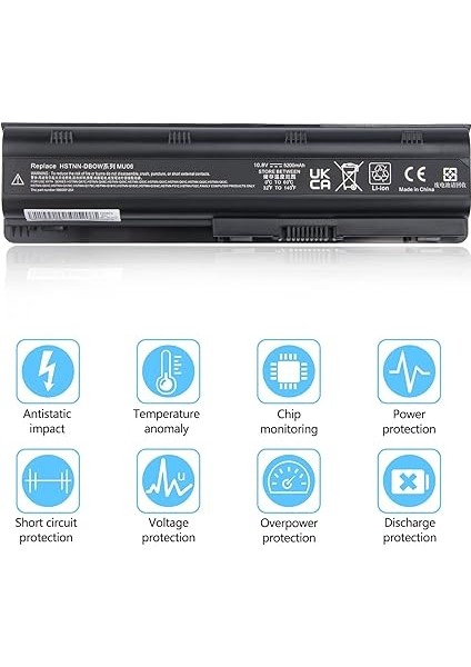 MU06 MU09 593553-001 Notebook Pil Hp G62 G42 586028-341 588178-141 WD548AA WD549AA 593562-001 584037-001 CQ58 Pavilion Dv6 Dv7 DVG62 G72 G6 G7 G56 Dm4 HSTNN-LBUB0W 【10,8 V/5200 Mah】 fırsatları