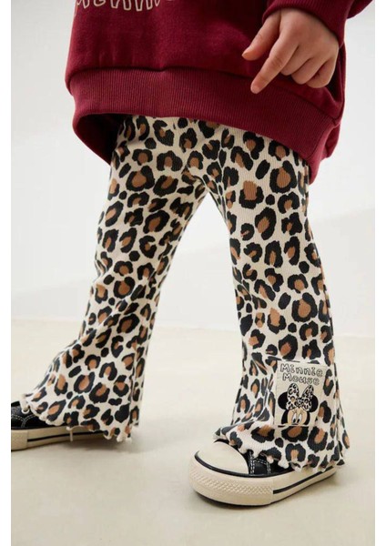 Mnn Leopar Taytlı Kız Çocuk 2 li takım - Bordo fırsatları