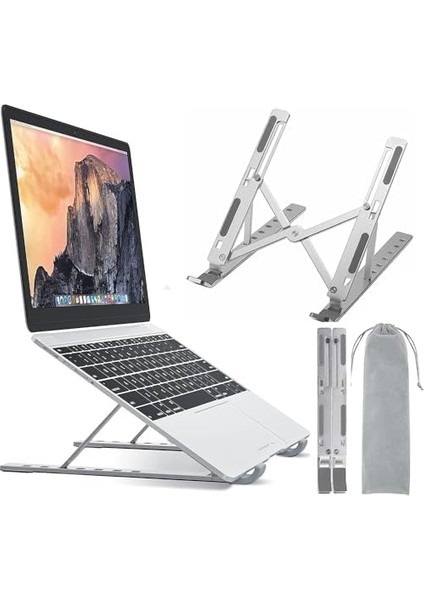 Taşınabilir Katlanabilir Folding Dizüstü Bilgisayar Ayarlanabilir Açı ve Katlanabilir Portatif Rahat Kullanım 11 Inç 17 Inç Arası Kullanım Ev ve Ofis Gümüş ZR630 fiyatları