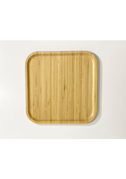 Bambu Kare Sunum Tabağı 25CM