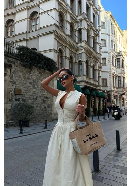 Fermuarlı Bele Oturan Geniş Çan Etek Pinterest Tasarım Trend Elbise fırsatları